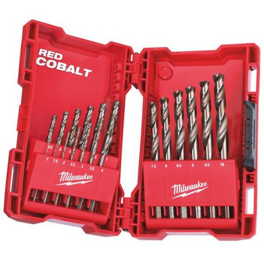 Milwaukee HSS Cobolt DIN 338 Metalliporanteränsarja 19 osaa