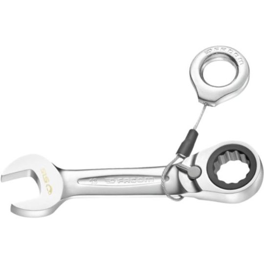 Facom 467S.10SLS Kiintolenkkiavain salvalla ja lyhyellä varrella 10 mm, pituus 95,5 mm