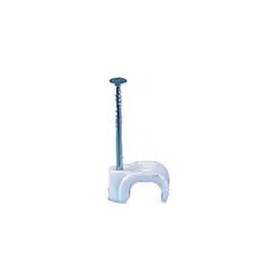 Gelia 050400105 Johdonkannatin soikea, valkoinen, 3-5 mm, 100 kpl pakkaus