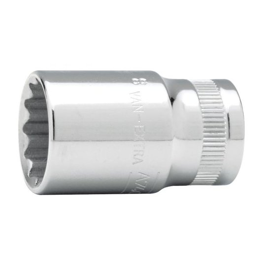 Bahco A7400DZ-1/2 12-kulmainen hylsy 3/8", tuumakoot 1/2"