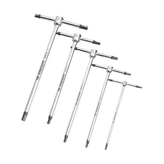Facom 84TC.J8PB Kuusiokoloavainsarja T-kahva 2 mm-10 mm, 8 kpl
