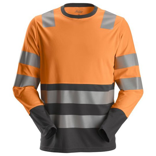 Snickers 2433 AllroundWork Neulepaita heijastimet, oranssi XS