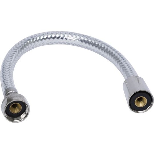 Gelia 3006200002 Liitäntäletku suora, kromattu R15x300