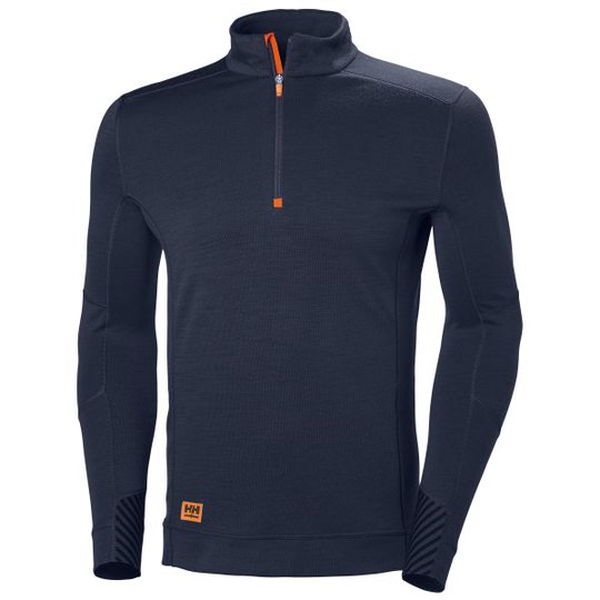 Helly Hansen Workwear Lifa MAX Aluspaita tummansininen, lyhyt vetoketju XS