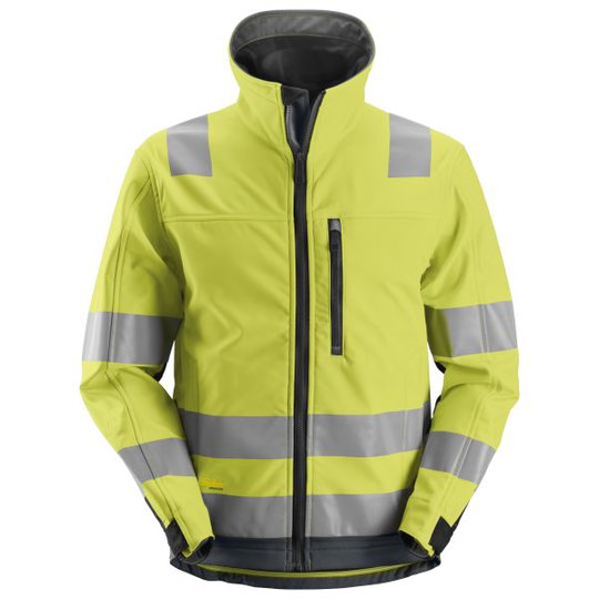 Snickers 1230 AllroundWork Softshelltakki huomiotakki, keltainen XS