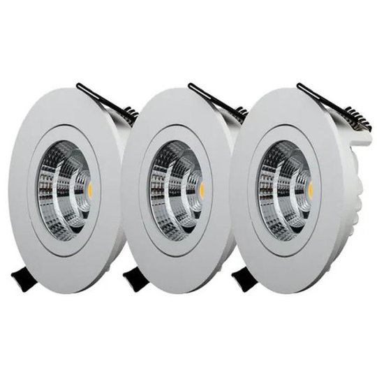 Designlight QB-302MW Downlight-valaisin kallistus, 3 kpl 3000K
