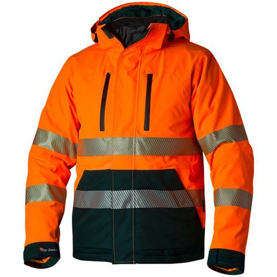 Top Swede 127 Takki huomioväri, oranssi/laivastonsininen Koko XS
