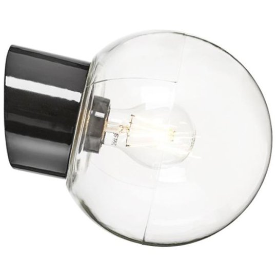 Ifö Electric 6045-510-16 Seinävalaisin kirkas, viisto, IP54 Musta