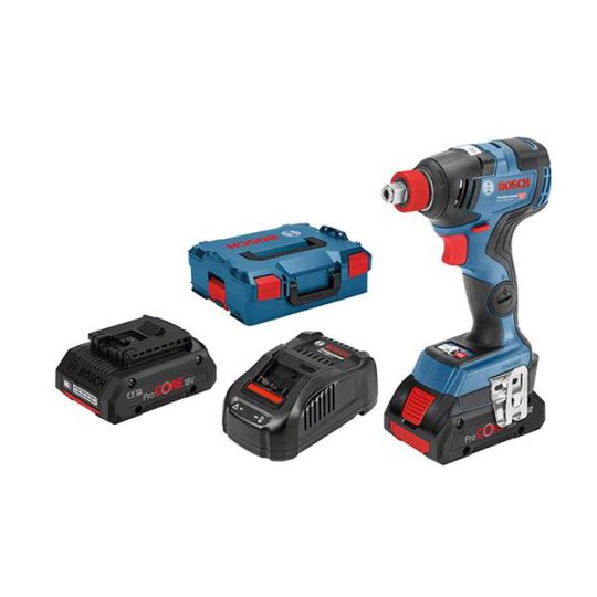 Bosch GDR 18V-200 C Mutterinväännin Sis. L-BOXX-laukun, akut ja laturin