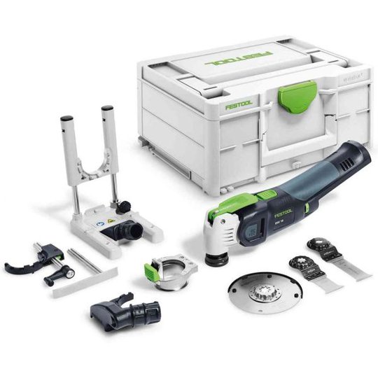 Festool OSC 18 E-Basic-Set VECTURO Monitoimityökalu ilman akkua ja laturia