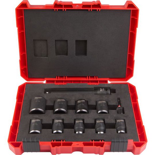Milwaukee Shockwave Impact Duty Kuusioholkkiset 1/2", lyhyt, 11 osaa