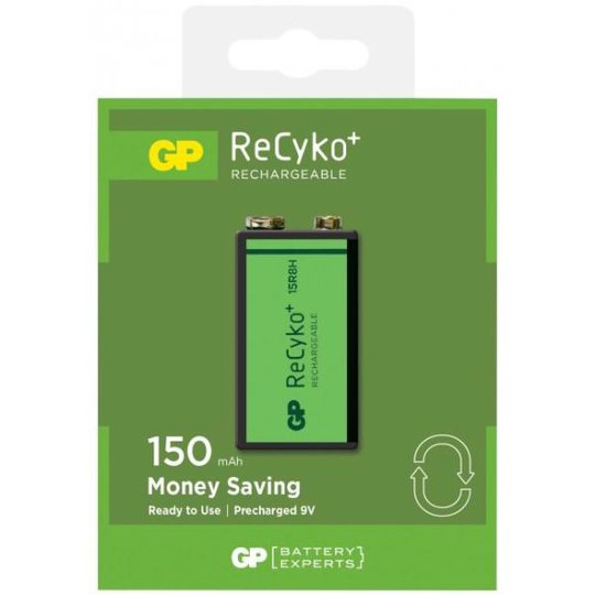 GP Batteries ReCyko 9V 150 Ladattavat akkuyksikkö 1 kpl:n pakkaus