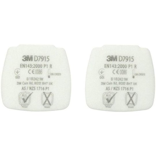 3M Secure Click D7915 Hiukkassuodatin 800-sarjaan, 4 kpl:n pakkaus P1 R