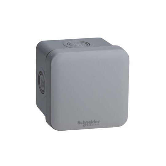 Schneider Electric ENN05082 Kytkentärasia harmaa, knock-outit, pinta-asennus 65x65x45 mm