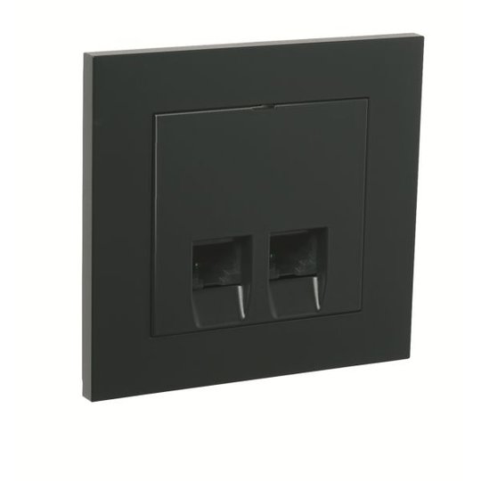 Elko Plus Modulaarinen pistorasia Upotettava 2 x 8 K6 musta