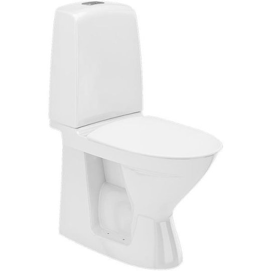 Ifö Spira Rimfree 626009211020 WC-istuin kovalla kannella, reiät käsinojille