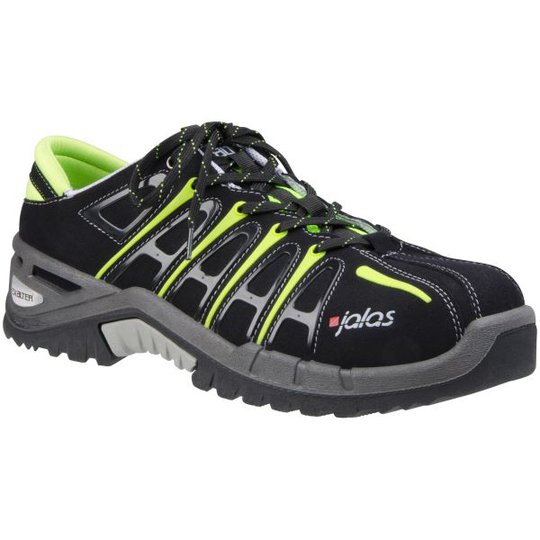 Jalas 9508 Exalter2 Turvakengät S3, alumiinikärki, musta/lime Koko 36