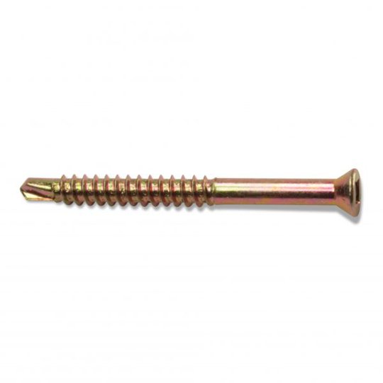 Heco 306039041514H Lattia-/Listaruuvi keltakromattu, 250-pakkaus 3,9 x 41 mm