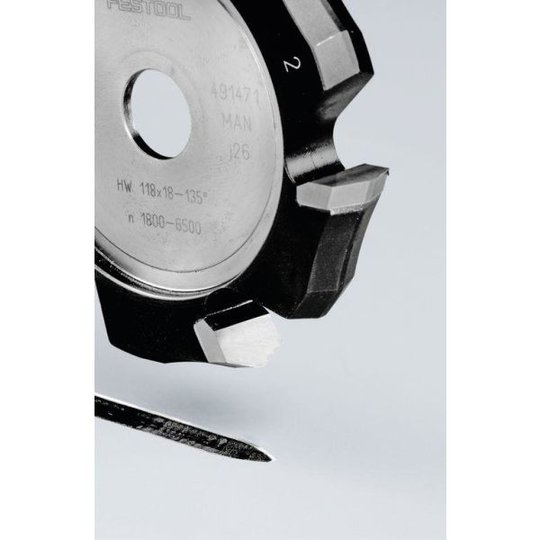Festool HW 118x18-135° V-ponttijyrsinterä alumiini