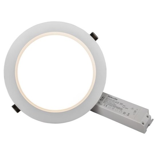 Hide-a-Lite DL Plano Basic Alasvalo valkoinen Ø230 mm