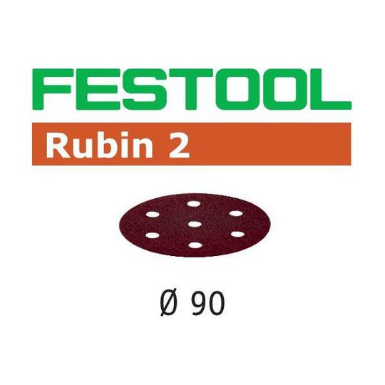 Festool STF RU2 Hiomapaperi 90mm, 6-reikäinen, 50 kpl P220