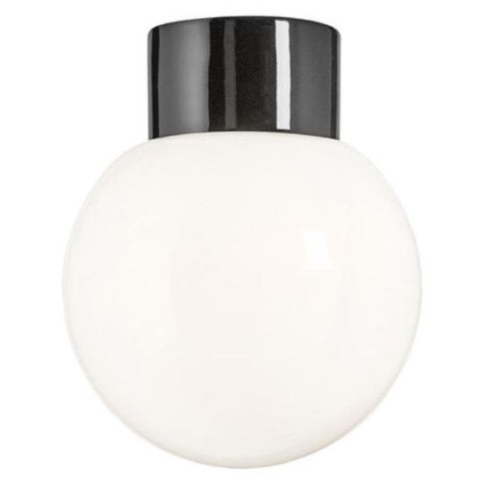 Ifö Electric 6041-540-16 Kattovalaisin kiiltävä, suora, IP54 Musta