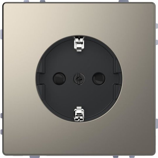 Schneider Electric MTN2300-6050 Seinäpistorasia 1-osainen, maadoitettu Grafit