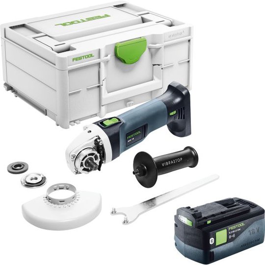 Festool AGC 18-125 EB-Basic-5,2 Kulmahiomakone 5,2 Ah akulla