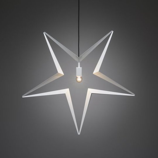 Konstsmide 2578-217 Tähti E14, valkoinen, roikkuva, 80 cm