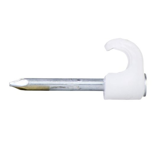 Schneider Electric TC 2011017 Naulakiinnike pyöreälle kaapelille, 3-5 mm, 100 kpl 20 mm pitkä, valkoinen