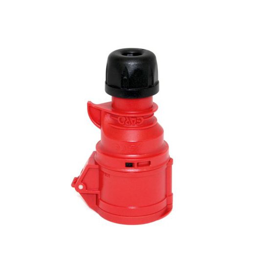 Garo Basic Jatkopistorasiat IP44 5-napainen 16A 6h, punainen