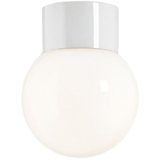 Ifö Electric 6040-840-10 Kattovalaisin kiiltävä, valkoinen, suora, IP54, LED