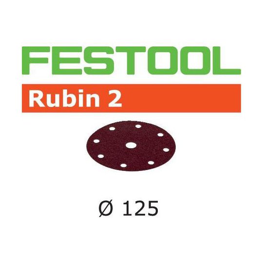 Festool STF RU2 Hiomapaperi 125 mm, 8-reikäinen, 10 kpl P100