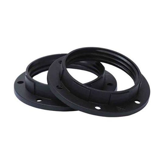 Gelia 100003270 Varjostinrengas E27, musta, 2 kpl pakkaus
