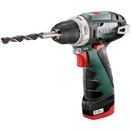 Metabo POWERMAXX BS Porakone-ruuvinväännin mukana 2,0 Ah:n akku, laturi ja laukku
