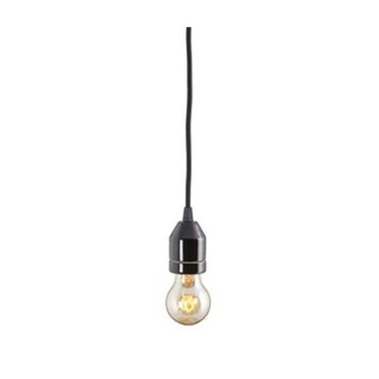 Ifö Electric Klack Riippuvalaisin E27, posliini, kattokupu Musta/musta