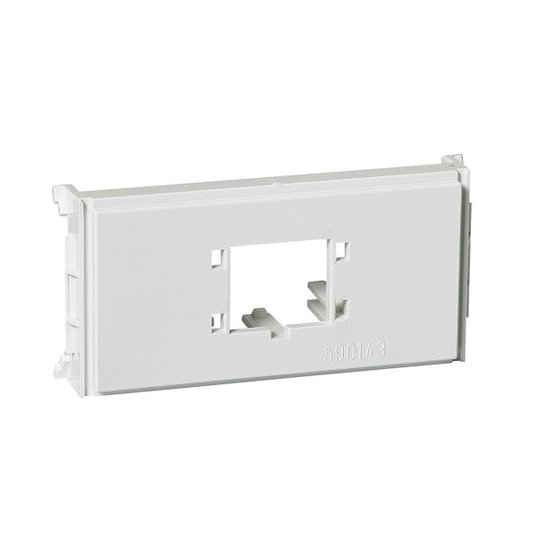 Schneider Electric 5971728 Asennusaluslevy modulaariselle jakkiliittimelle, 1 moduuli 1 liitäntä