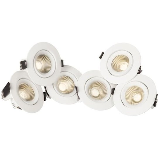 Hide-a-Lite Optic 360 Alasvalo valkoinen, 2700 K, 6-pack