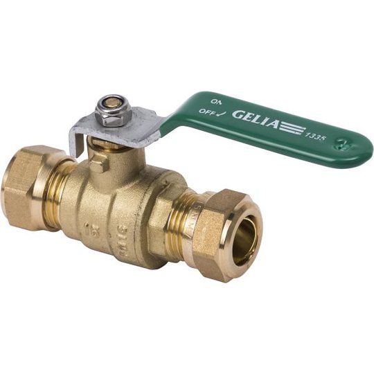 Gelia 3007015022 Palloventtiili puristusliitin vivulla 12 mm