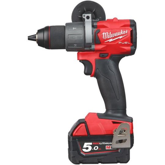 Milwaukee M18 FDD2-502X Porakone-ruuvinväännin sis. 5,0 Ah:n akut ja laturin