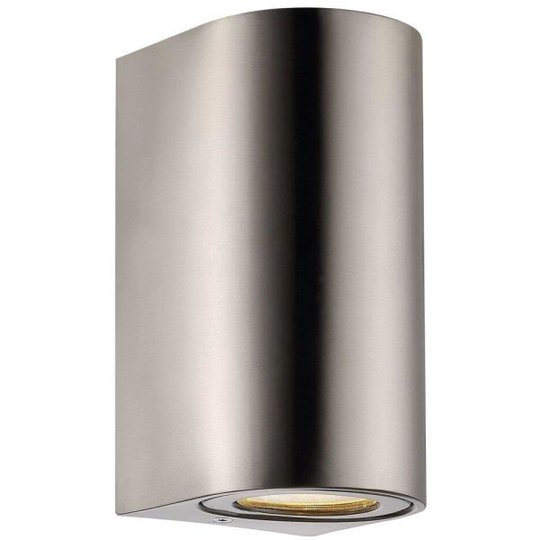 Nordlux CANTO 49721034 Seinävalaisin 2x6W LED, IP44, 2700K Ruostumaton teräs