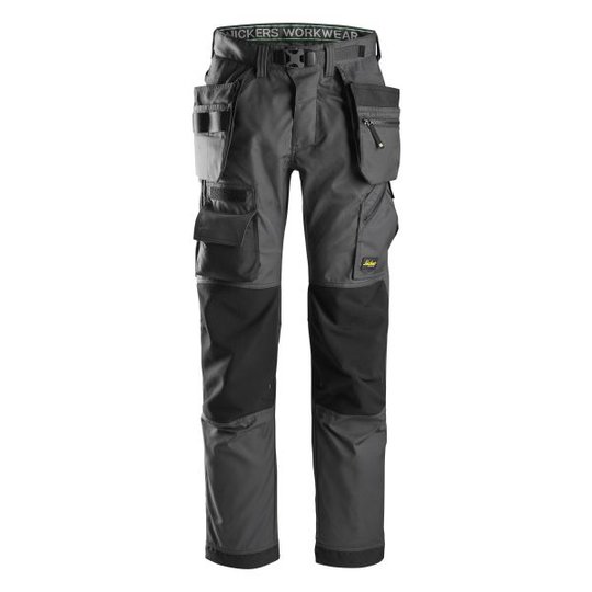 Snickers 6923 FlexiWork Lattia-asentajan housut Harmaa C40