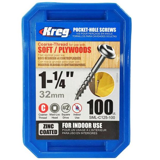 Kreg SML-C125-100 Ruuvi 32 mm 100 kpl:n pakkaus