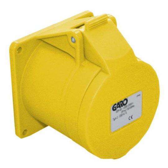 Garo UI 332-4 S Paneelin ulostulo IP44, 4-napainen, 32A Keltainen, 4 h