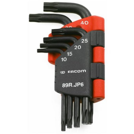 Facom 89R.JP6 Torx-avainsarja 6 kpl, T10-T40, pidikkeessä