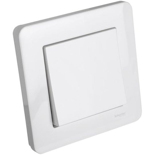 Schneider Electric Exxact Kytkin upotettava, 1-napainen/portaikko, IP44, valkoinen