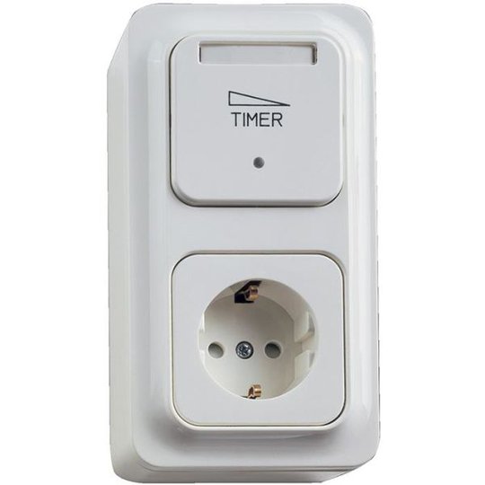 Schneider Electric Trend 189786700 Ajastin elektroninen, 2-napainen pistorasialla