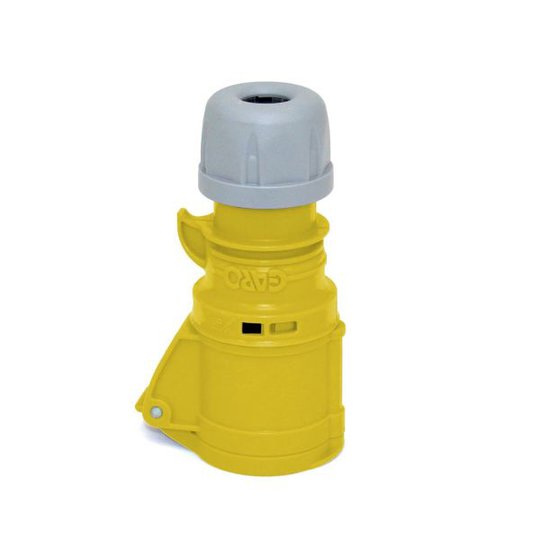 Garo S 332-4 Q Jatkopistorasiat IP44, 4-napainen, 32A, Quick Keltainen, 4 h