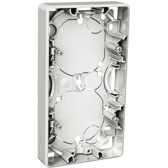 Schneider Electric Exxact WDE002352 Korotusrasia pinta-asennus, syvyys 21 mm 2-lokeroinen