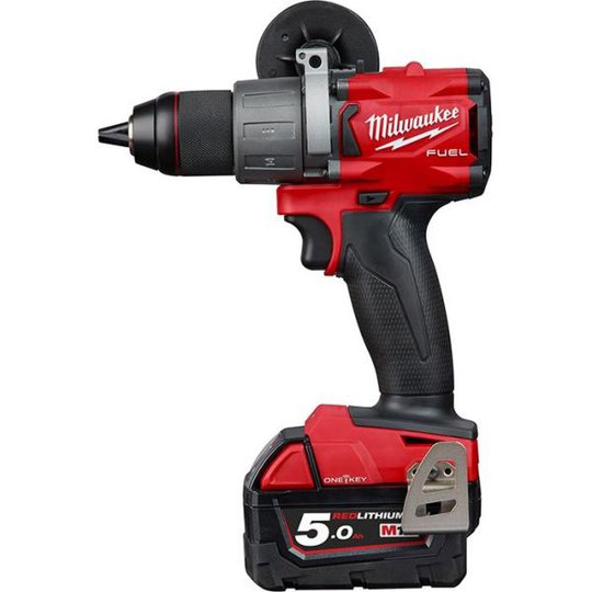 Milwaukee M18 ONEPD2-502X Iskuporakone sis. 5,0 Ah:n akut ja laturin